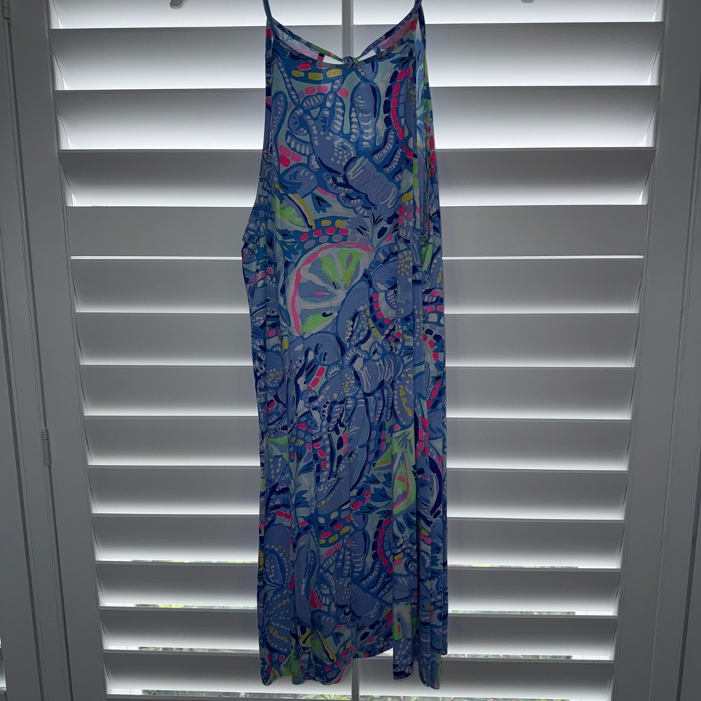 Lilly Pulitzer Blue and Pink Patterned Dress